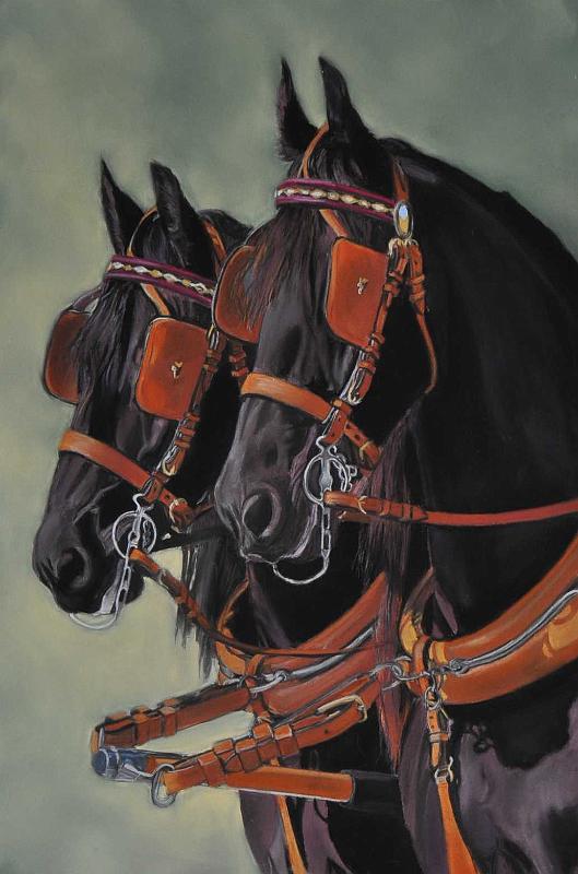 Attelage8.JPG -  Pastel format /size 40 x 60