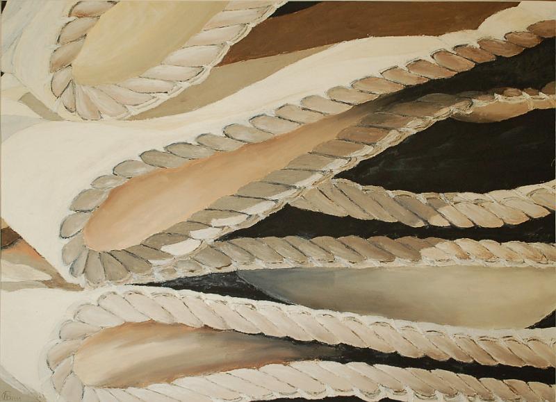 voile1.jpg - Painting oil on paper -Huile sur papier format /size 40x60