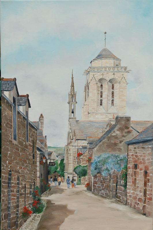 locronan1.jpg - Painting oil on canvas -Huile sur toile format /size 40x60