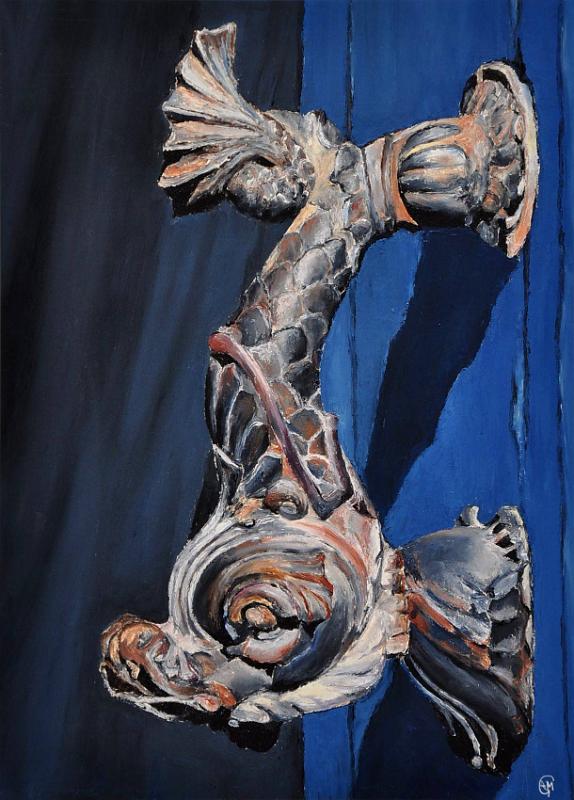 DSC_1777.jpg - Painting oil on paper -Huile sur papier format /size  45x35