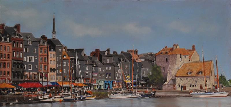 honfleur5.jpg - Pastel format /size 45 x90