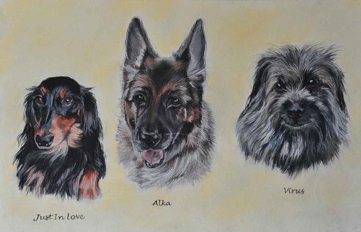 3poilus.jpg - Pastel   format /size 50x70